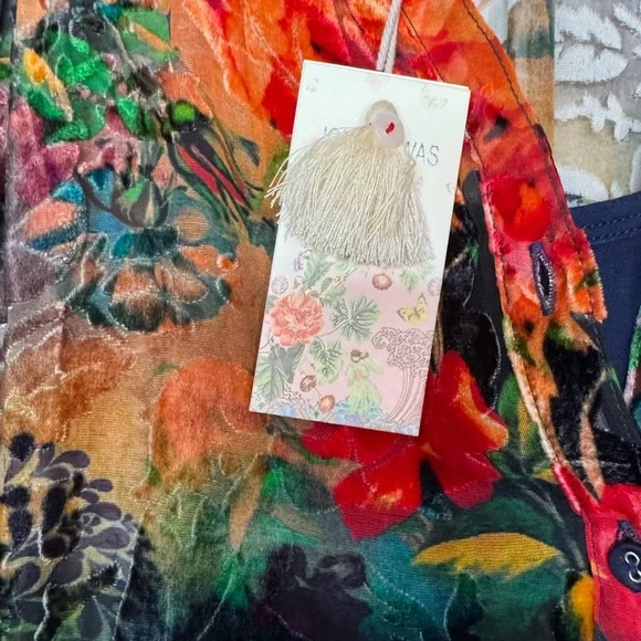 Johnny Was Renna Burnout Dress size XS NWT